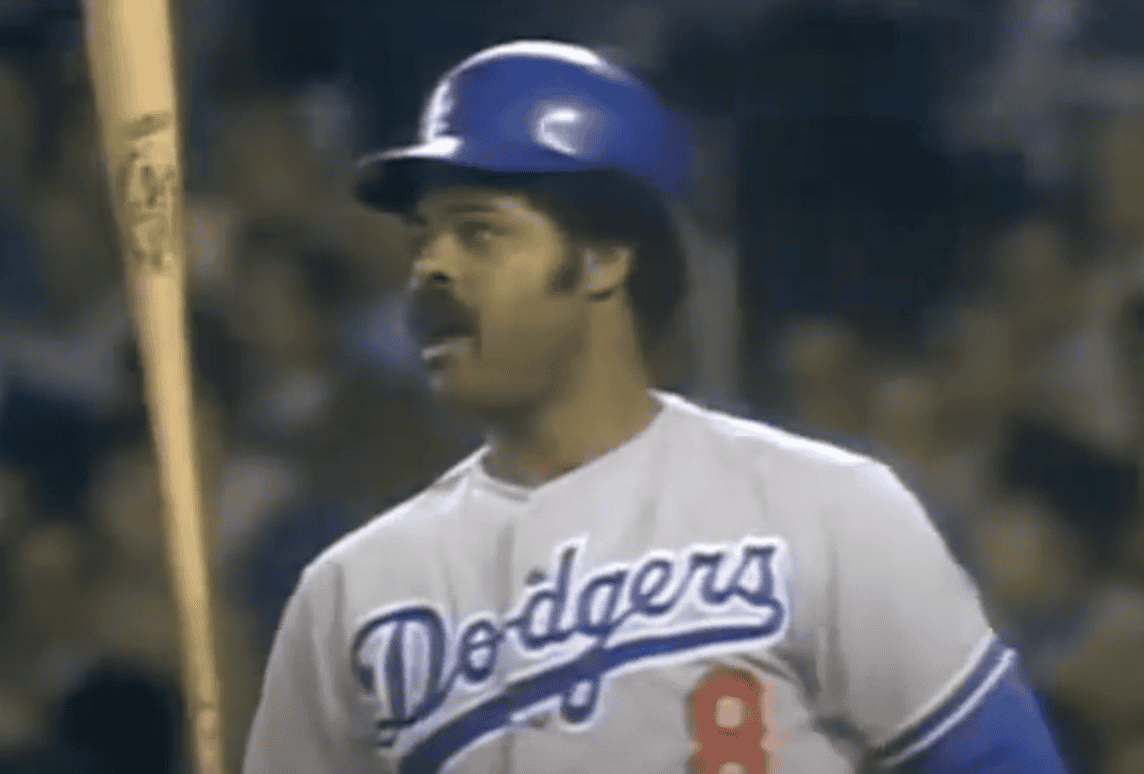 Image of Reggie Smith, showcasing his batting stance and switch-hitting prowess.